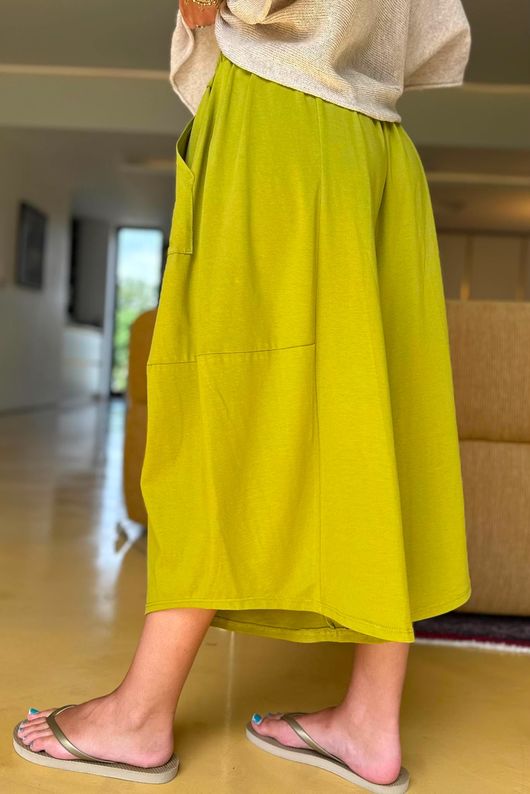 Oscar Pleat Culotte Olive
